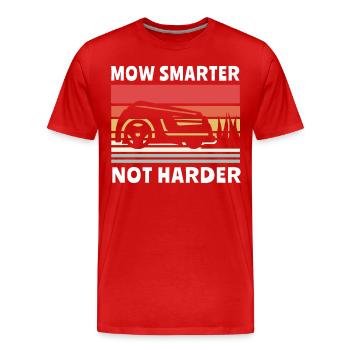 Tondeuse robot Robot tondeuse - T-shirt bio Premium Homme - rouge - Devant - Damien (186cm)
