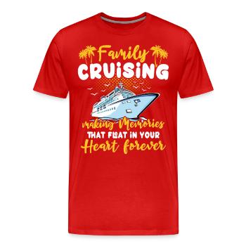 Cruise - Men's Premium Organic T-Shirt - red - Front - Damien (186cm)