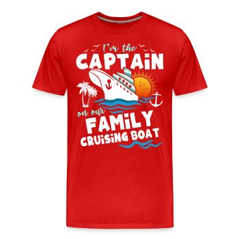 Cruise - Men's Premium Organic T-Shirt - red - Front - Damien (186cm)