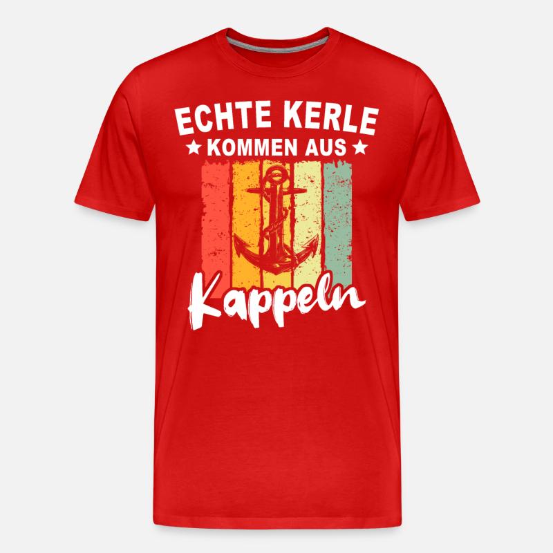 Kappeln Sprüche Kappelner Spruch - Männer Premium Bio T-Shirt - Rot
