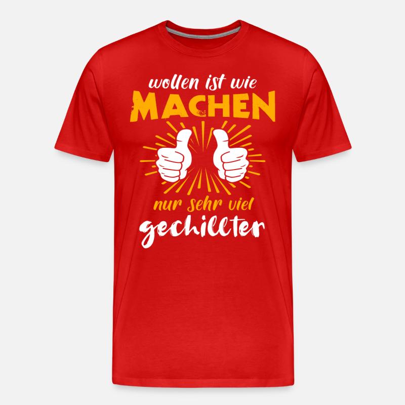 Machen Wollen - Männer Premium Bio T-Shirt - Rot