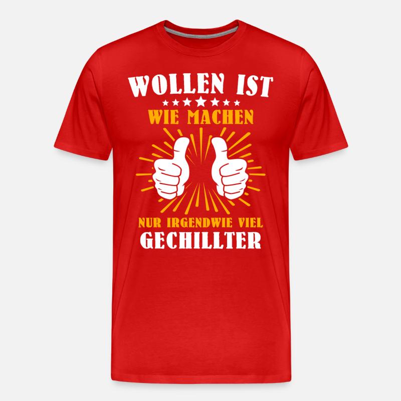Machen Wollen - Männer Premium Bio T-Shirt - Rot