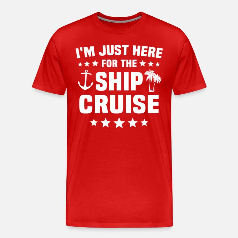 Kreuzfahrturlaub - Männer Premium Bio T-Shirt - Rot