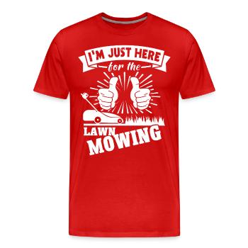 Tondeuse - T-shirt bio Premium Homme - rouge - Devant - Damien (186cm)
