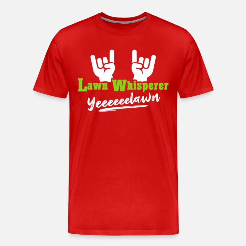 Rasenmäher - Männer Premium Bio T-Shirt - Rot