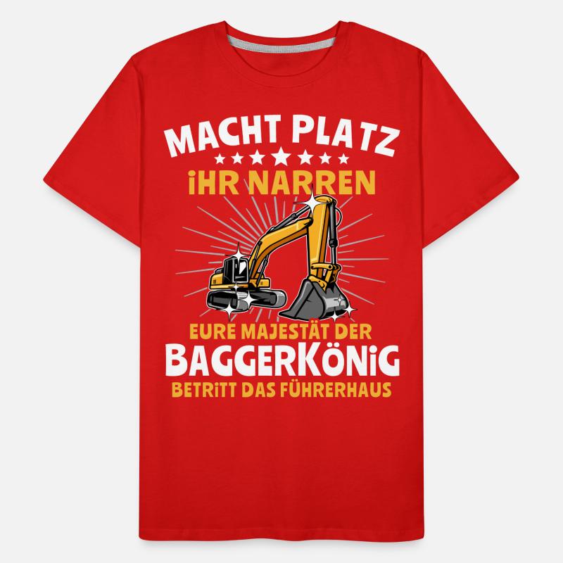 Baggerfuehrer Baggerfahrer Männer Premium Bio T-Shirt