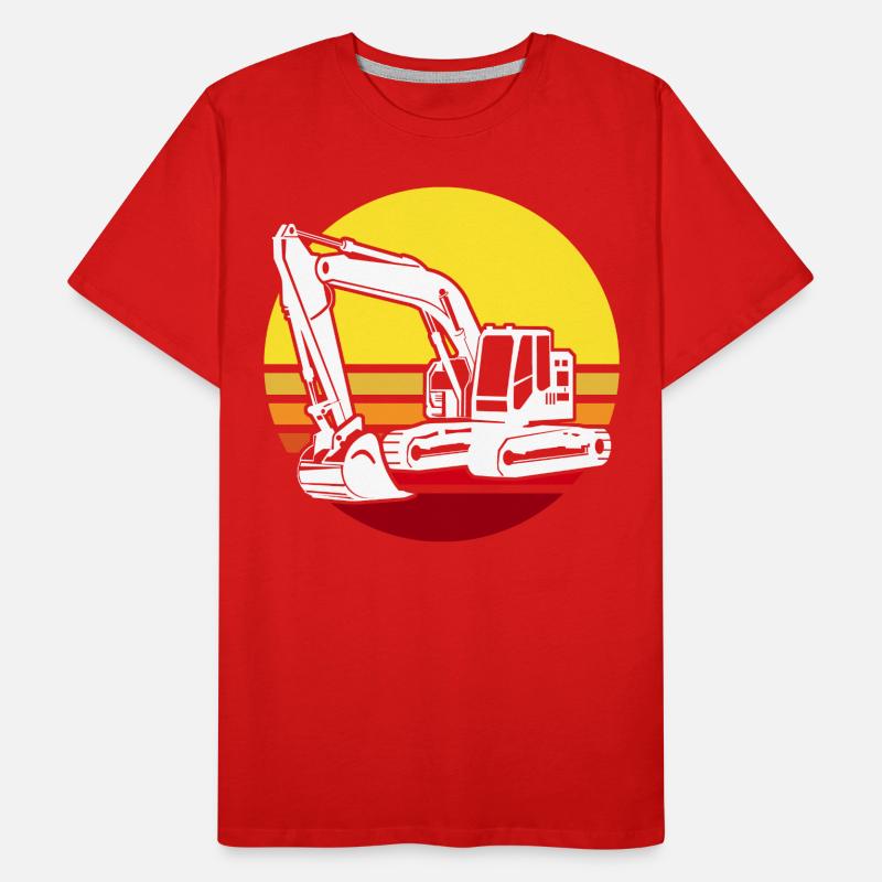 Baggerfuehrer Baggerfahrer Männer Premium Bio T-Shirt