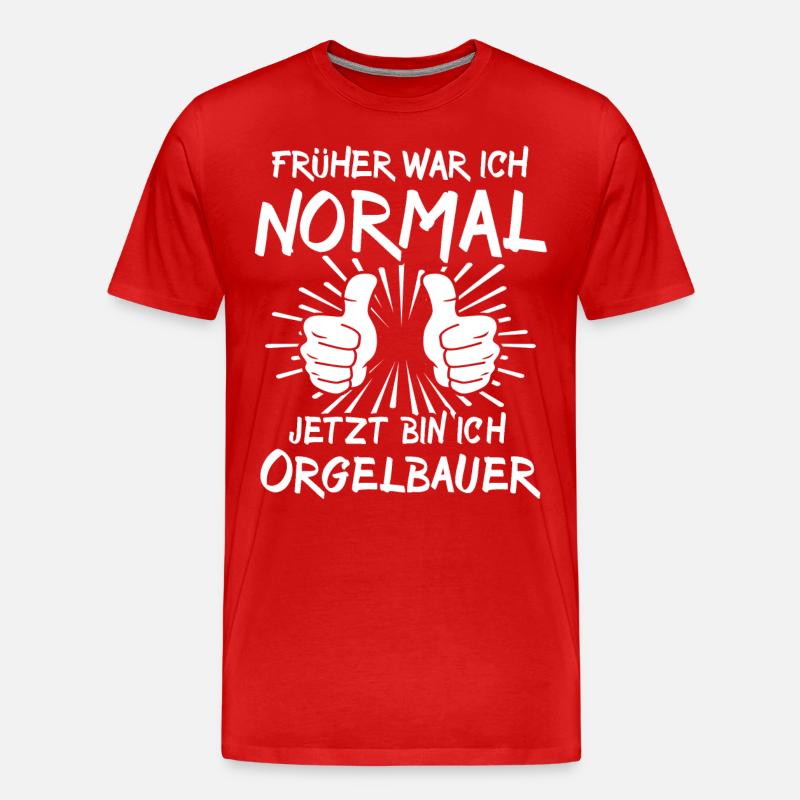 Orgelbauer - Männer Premium Bio T-Shirt - Rot