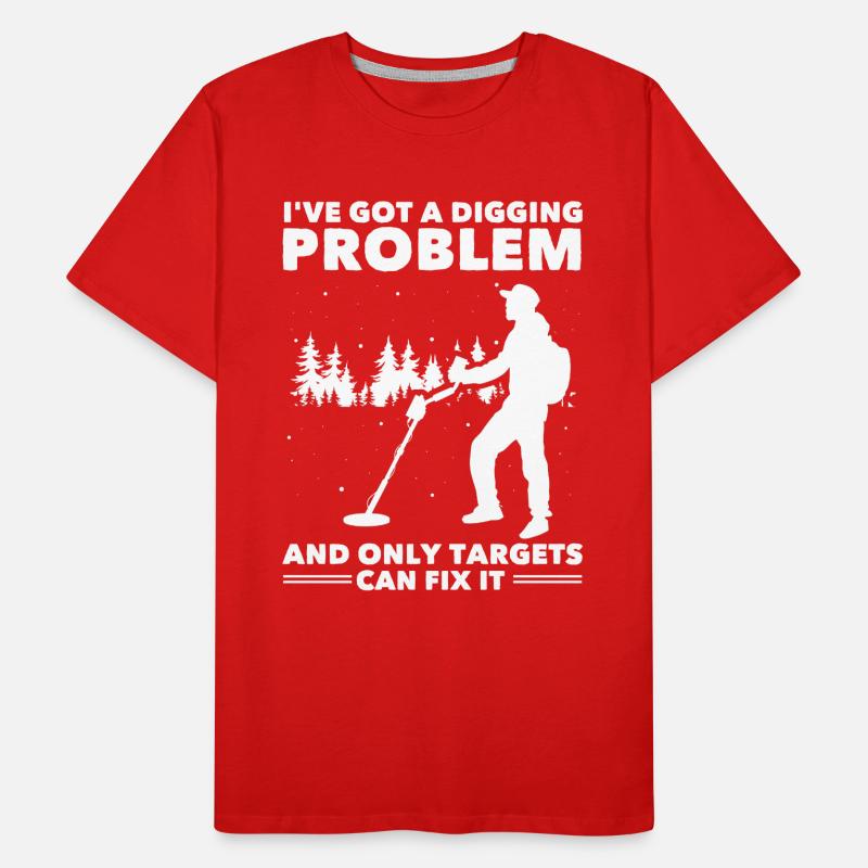 Sondes détectives de détecteurs de métaux T-shirt bio Premium Homme