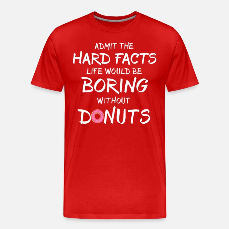 Donut Doughnuts - Männer Premium Bio T-Shirt - Rot