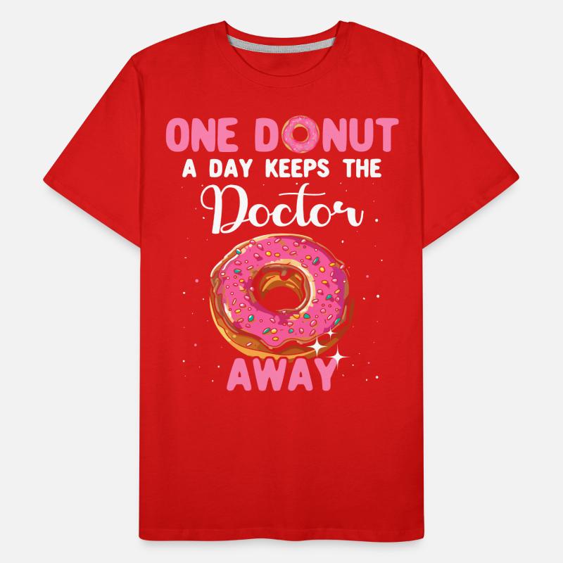 Donuts Pink Doughnuts Männer Premium Bio T-Shirt