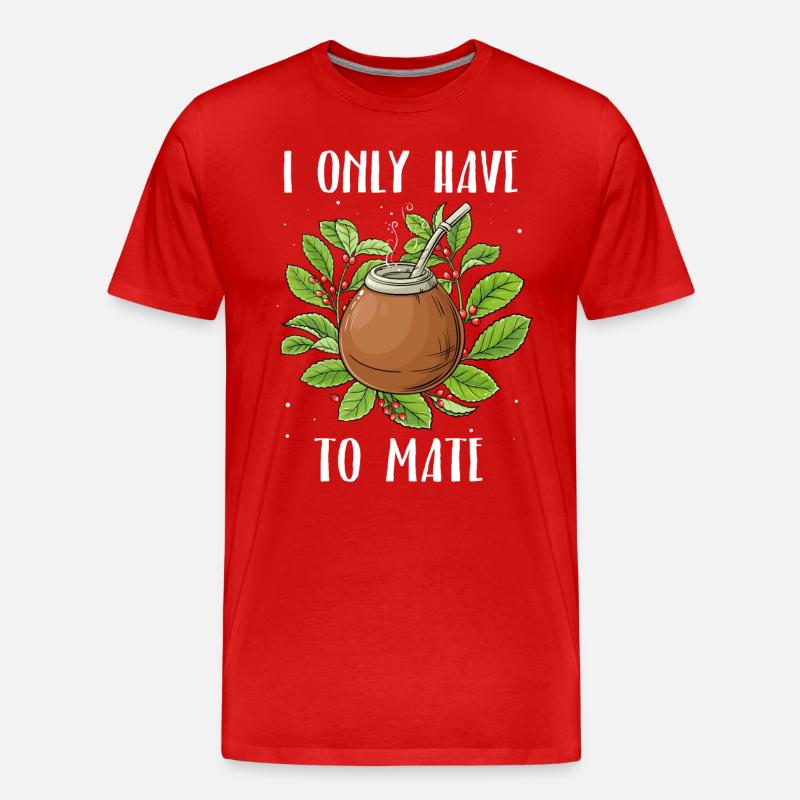 Mate Tee - Männer Premium Bio T-Shirt - Rot