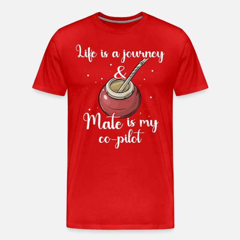 Mate Tee Geschenk - Männer Premium Bio T-Shirt - Rot