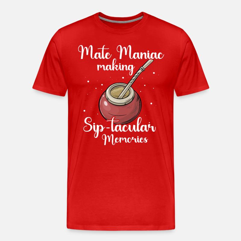 Mate Tee Sprüche - Männer Premium Bio T-Shirt - Rot