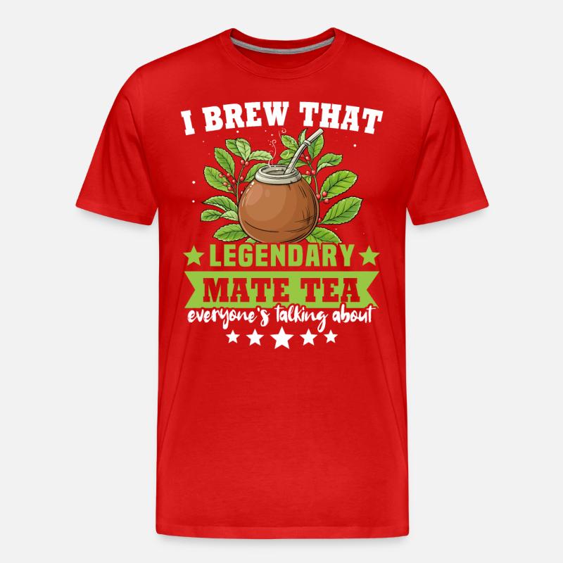 Mate Tee Teetrinker - Männer Premium Bio T-Shirt - Rot