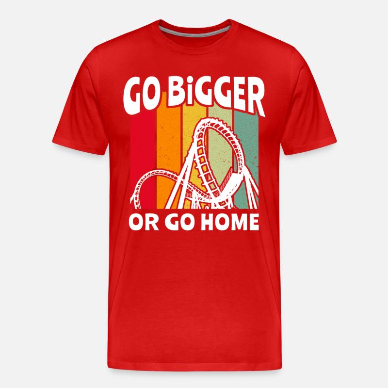 Achterbahn Achterbahnfahrer - Männer Premium Bio T-Shirt - Rot