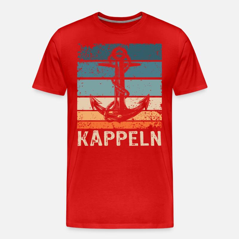 Kappeln Sprüche - Männer Premium Bio T-Shirt - Rot