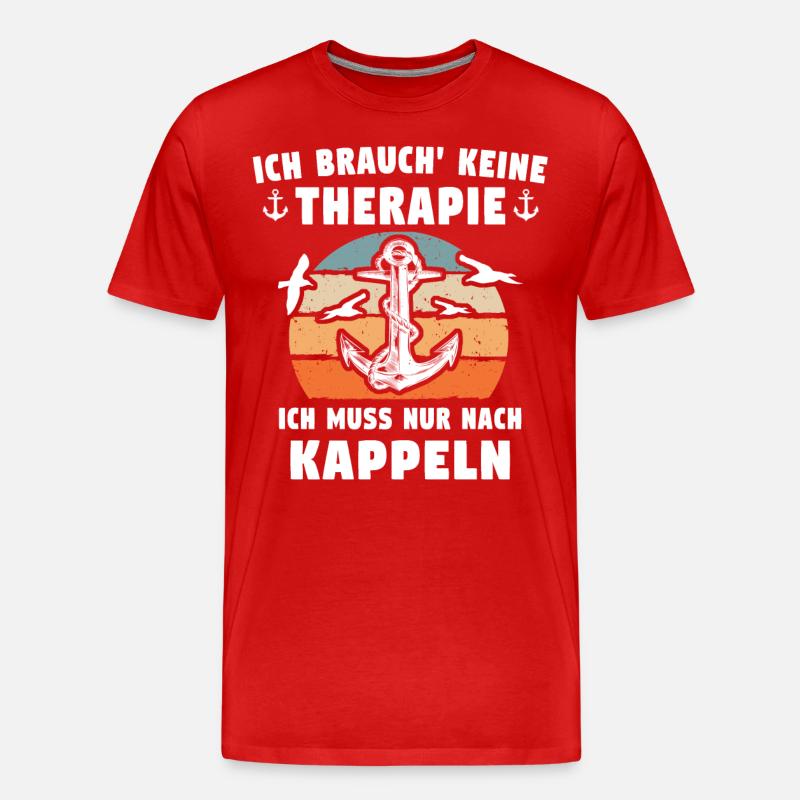 Kappeln Sprüche - Männer Premium Bio T-Shirt - Rot