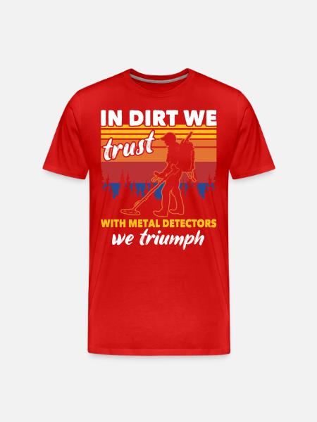 Dirt Fishing Probes - Men's Premium Organic T-Shirt - red