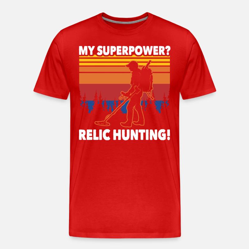 Reliktesucher Sondelgänger - Männer Premium Bio T-Shirt - Rot