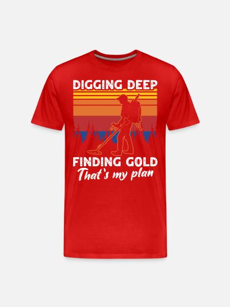 Dirt Fishing - Men's Premium Organic T-Shirt - red