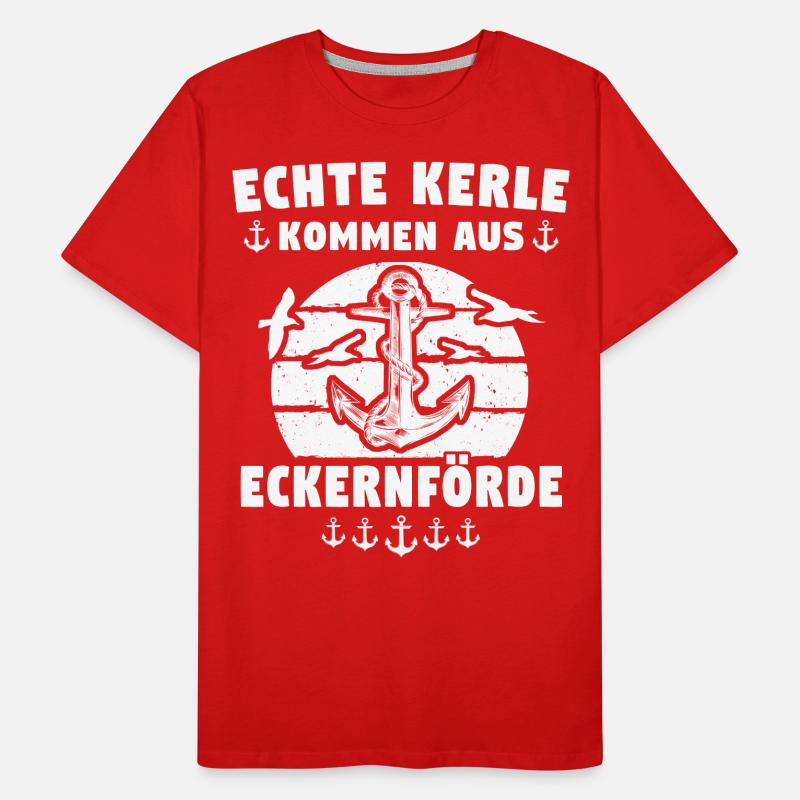 Eckernförde Sprüche Eckernförder Spruch Männer Premium Bio T-Shirt