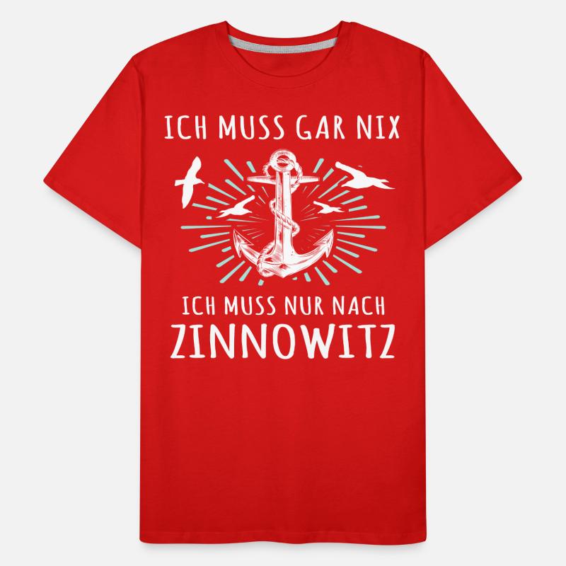 Zinnowitz Sprüche Männer Premium Bio T-Shirt