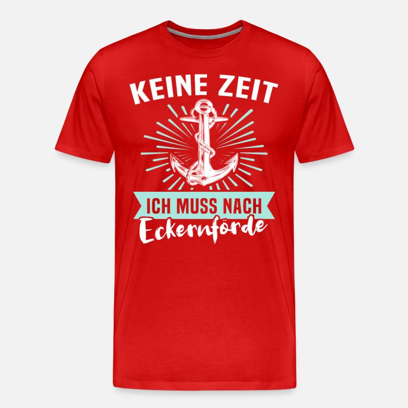 Eckernförde Eckernförder - Männer Premium Bio T-Shirt - Rot