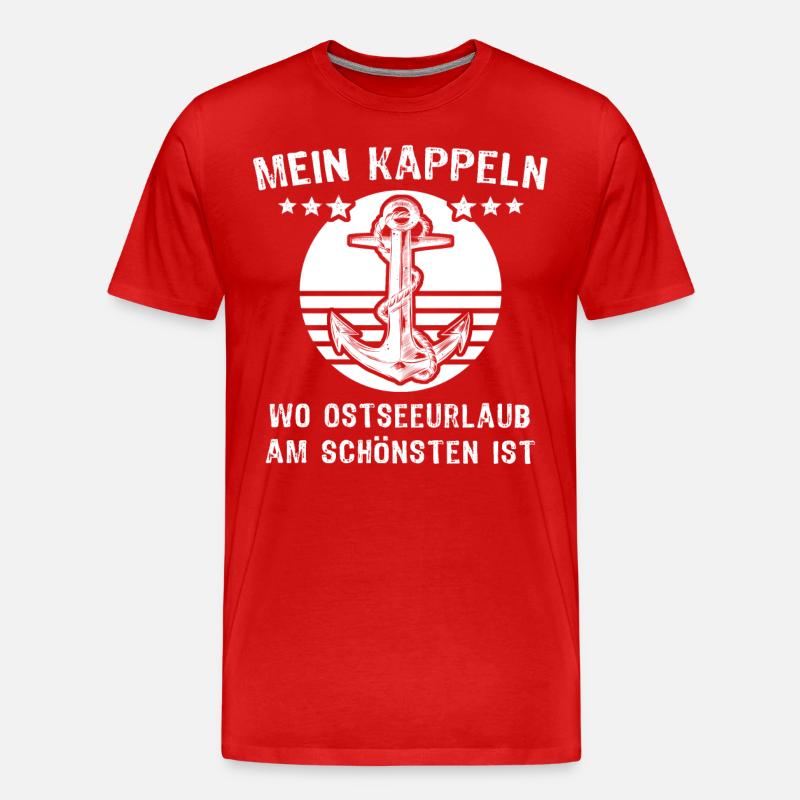 Kappeln Sprüche Kappelner - Männer Premium Bio T-Shirt - Rot