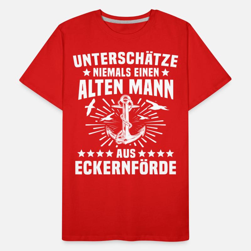Eckernförde Spruch Männer Premium Bio T-Shirt