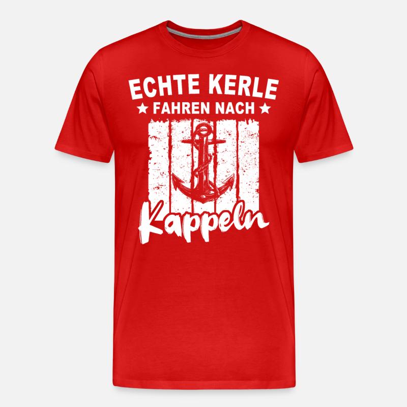Kappeln - Männer Premium Bio T-Shirt - Rot