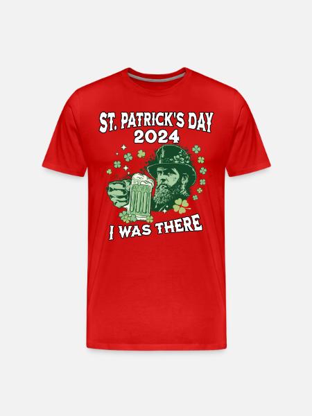 St. Patrick's Day 2024 - Men's Premium Organic T-Shirt - red