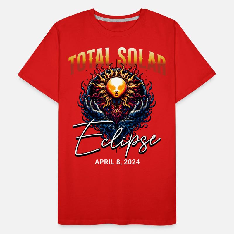 Solar Eclipse 2024 Men's Premium Organic T-Shirt