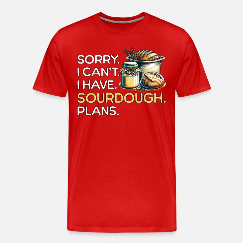 Sauerteig - Männer Premium Bio T-Shirt - Rot