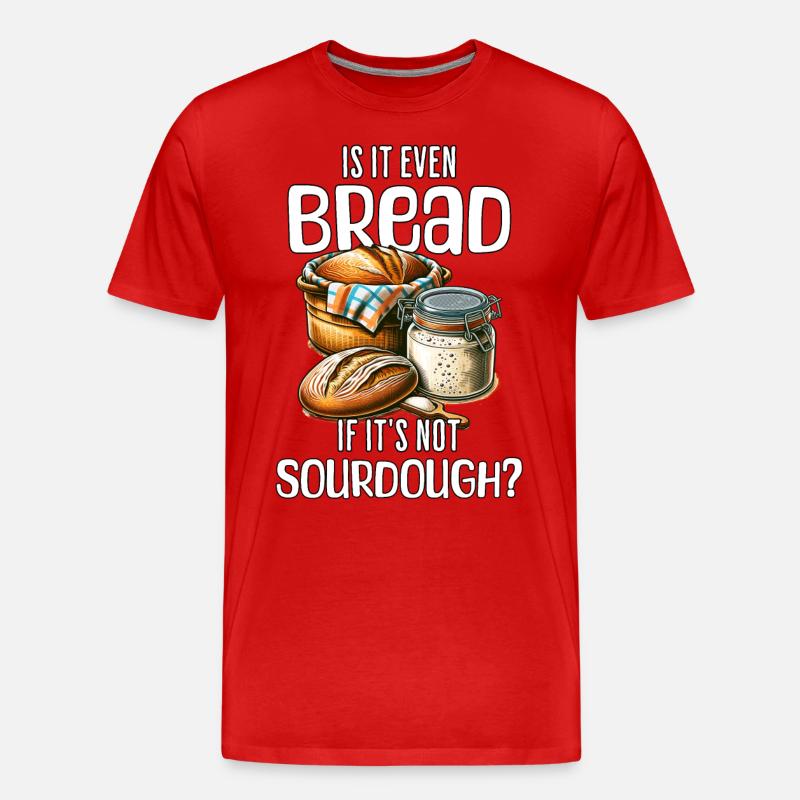 Sauerteig - Männer Premium Bio T-Shirt - Rot