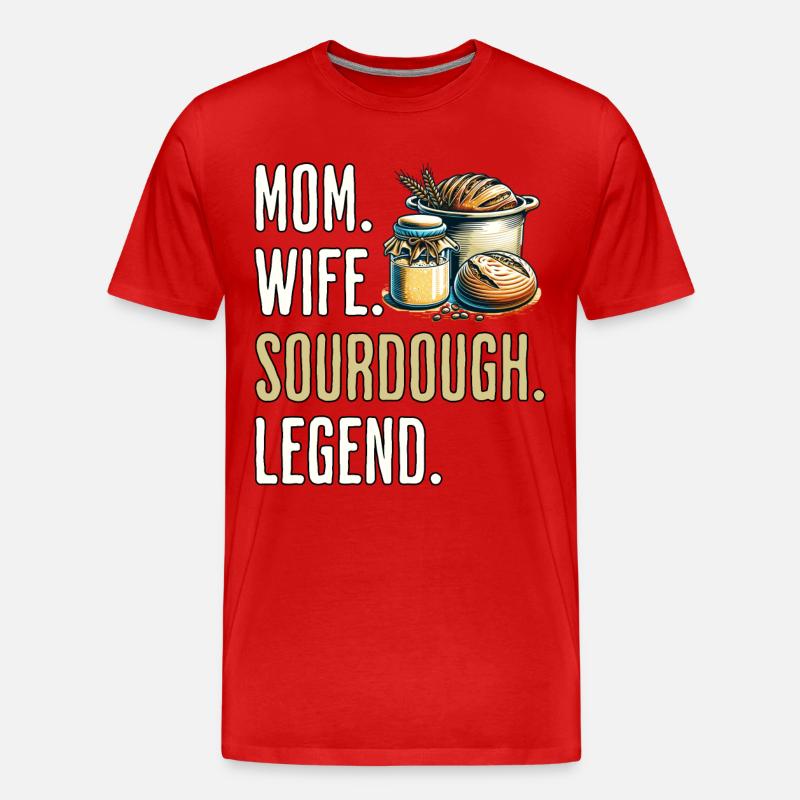 Sauerteig Mama - Männer Premium Bio T-Shirt - Rot