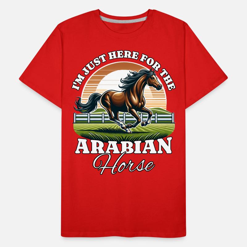 Cavalier arabe T-shirt bio Premium Homme