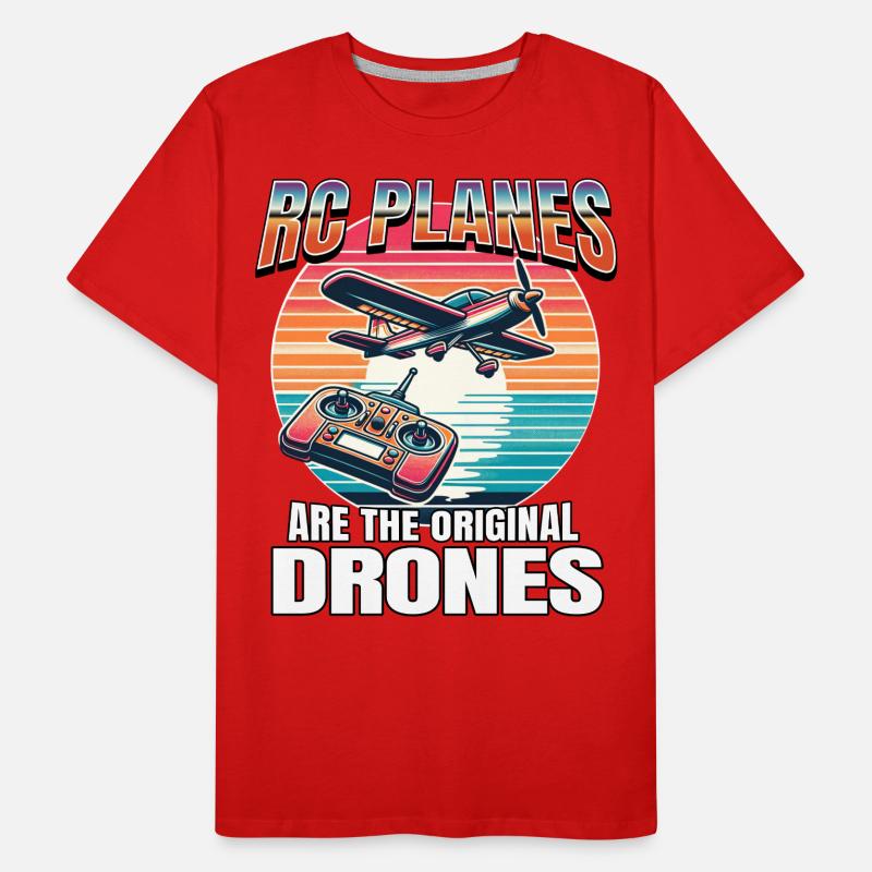 Modellflugzeug Männer Premium Bio T-Shirt