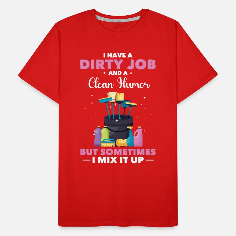 Cleaning lady Men's Premium Organic T-Shirt