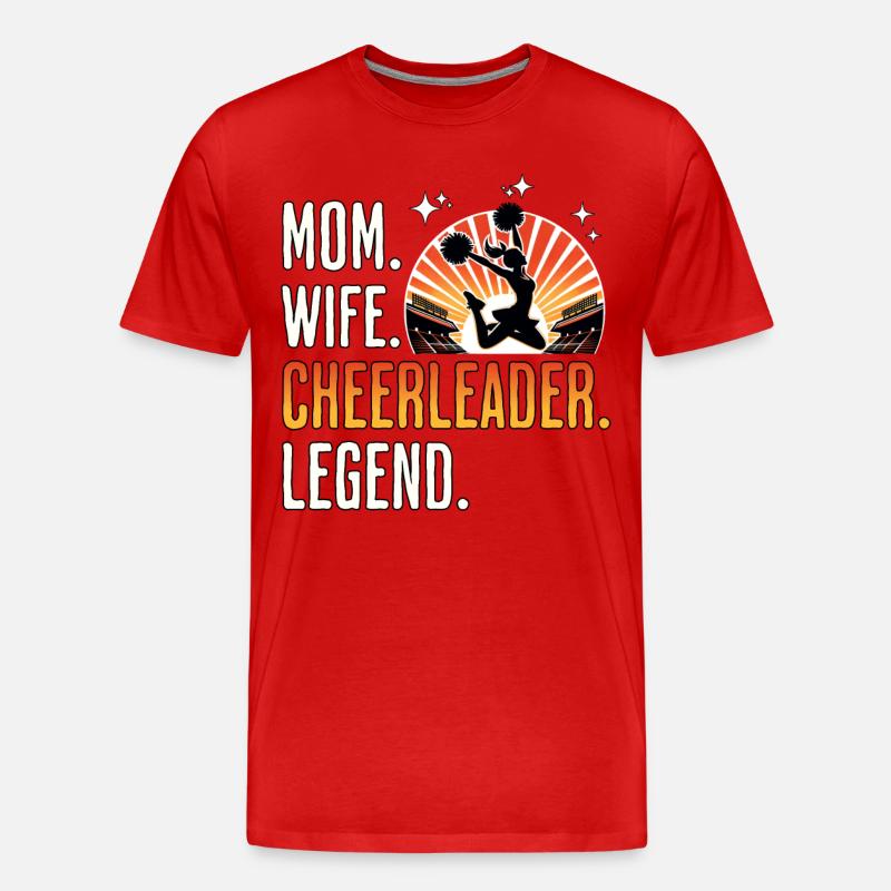 Cheerleader Cheerleading - Männer Premium Bio T-Shirt - Rot