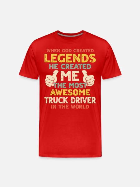 Camionneur - T-shirt bio Premium Homme - rouge