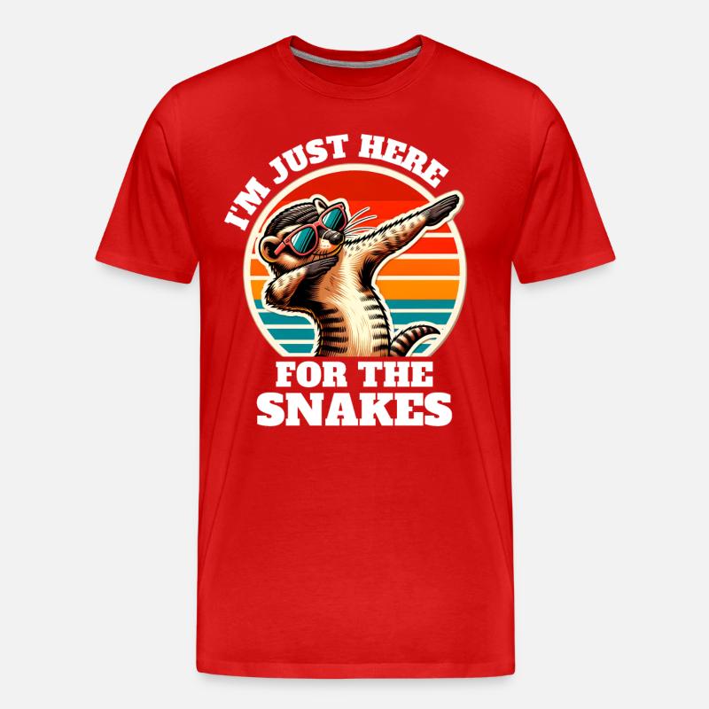Mangusten Sprüche - Männer Premium Bio T-Shirt - Rot