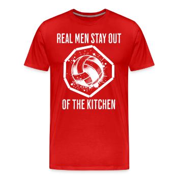Drôle de dicton Gaga Ball - T-shirt bio Premium Homme - rouge - Devant - Damien (186cm)