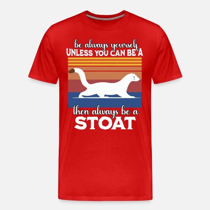 Hermelin Spruch - Männer Premium Bio T-Shirt - Rot