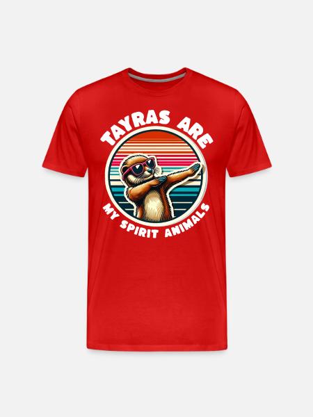 Funny Marten Sayings - Men's Premium Organic T-Shirt - red