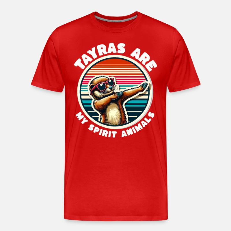 Lustige Marder Sprüche - Männer Premium Bio T-Shirt - Rot