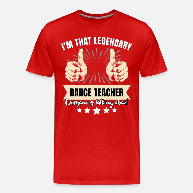 Legendary Dance Instructor - Men's Premium Organic T-Shirt - red