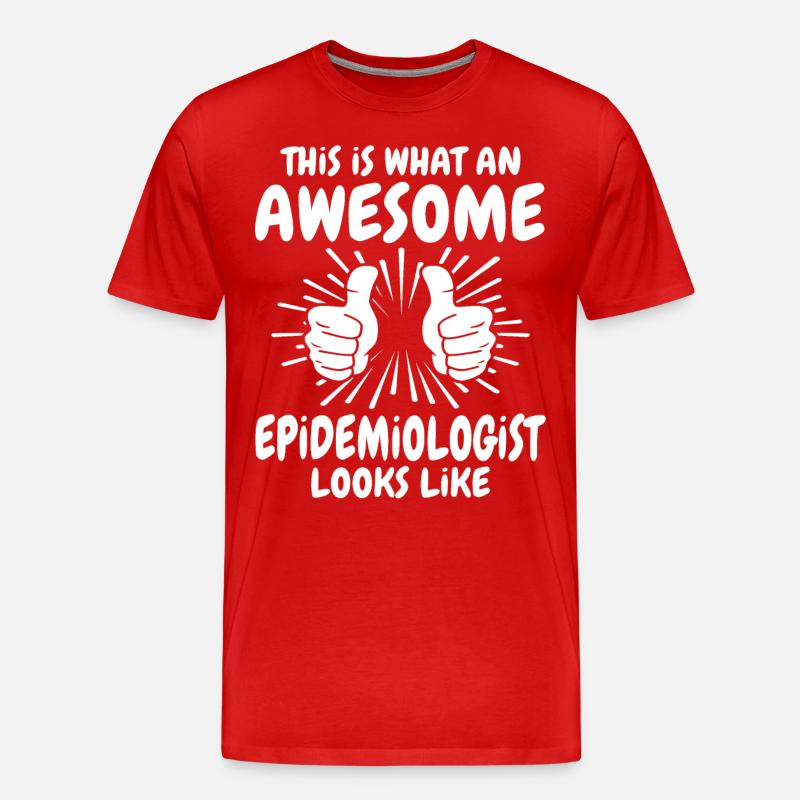 Épidémiologiste - T-shirt bio Premium Homme - rouge