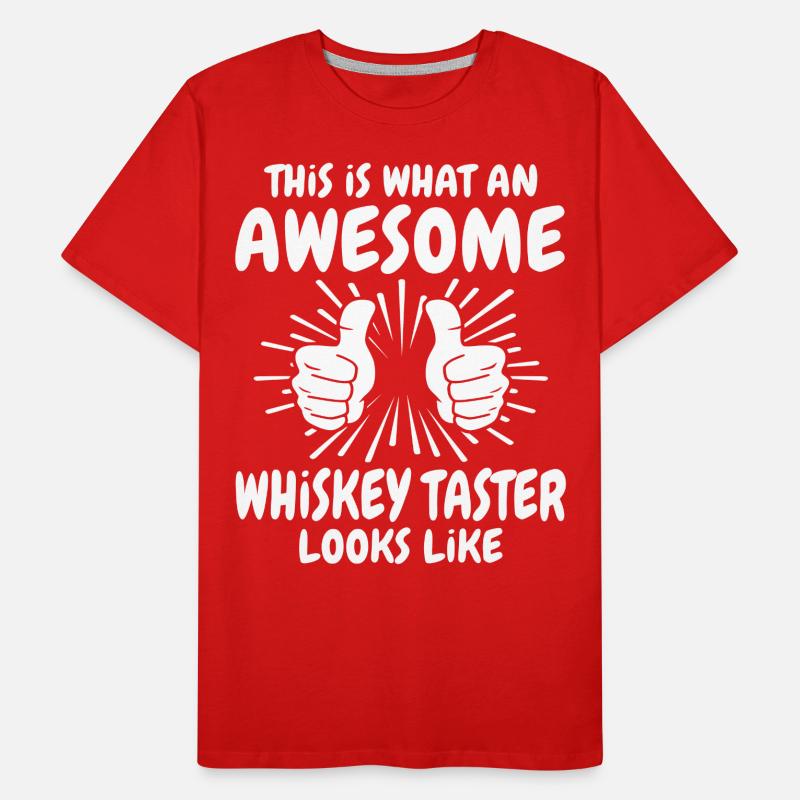 Whiskey Trinker Männer Premium Bio T-Shirt