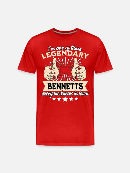 Legendary Bennett Legend - Men's Premium Organic T-Shirt - red